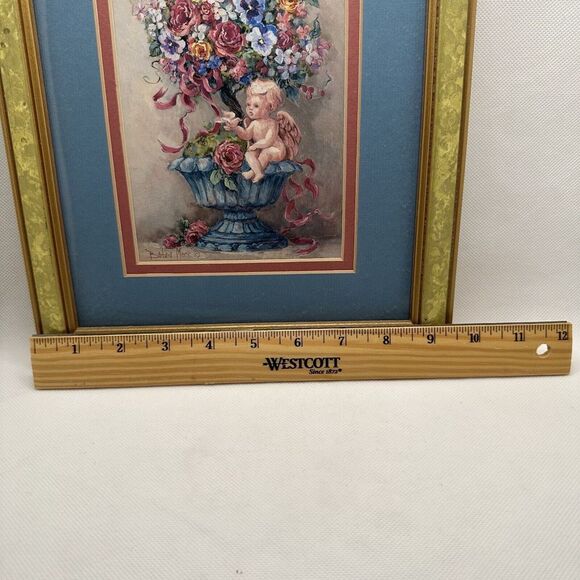 Barbara Mock Mythical Topiary Framed Artwork Signed 11.5"x9.5"‎ Contemporary - Picture 8 of 9